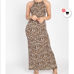Animal print dress